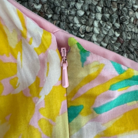 Lilly Pulitzer Chloe 1 Shoulder Pink Barbie Core Soft girl Silk Dress Corset - Picture 7 of 14